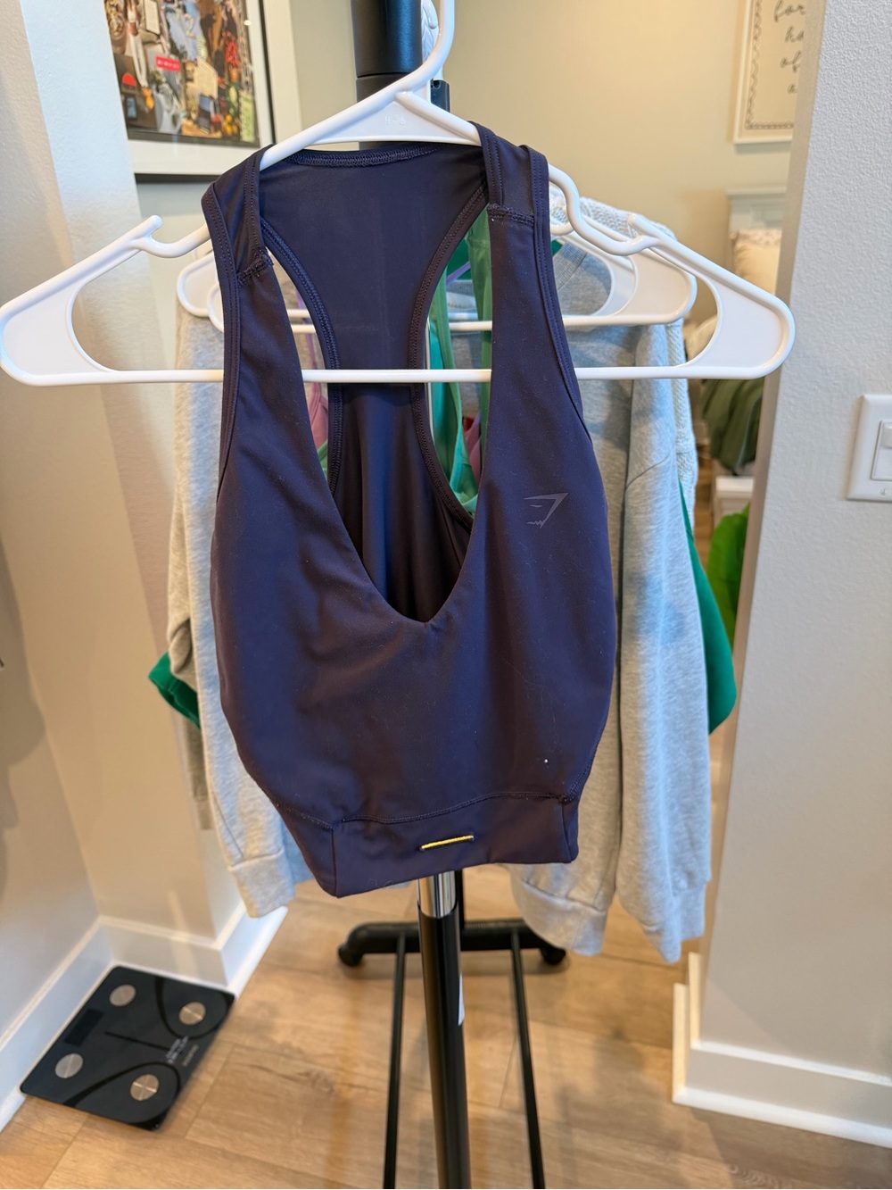 Gymshark Dark Purple Scoop-Back Tank Top